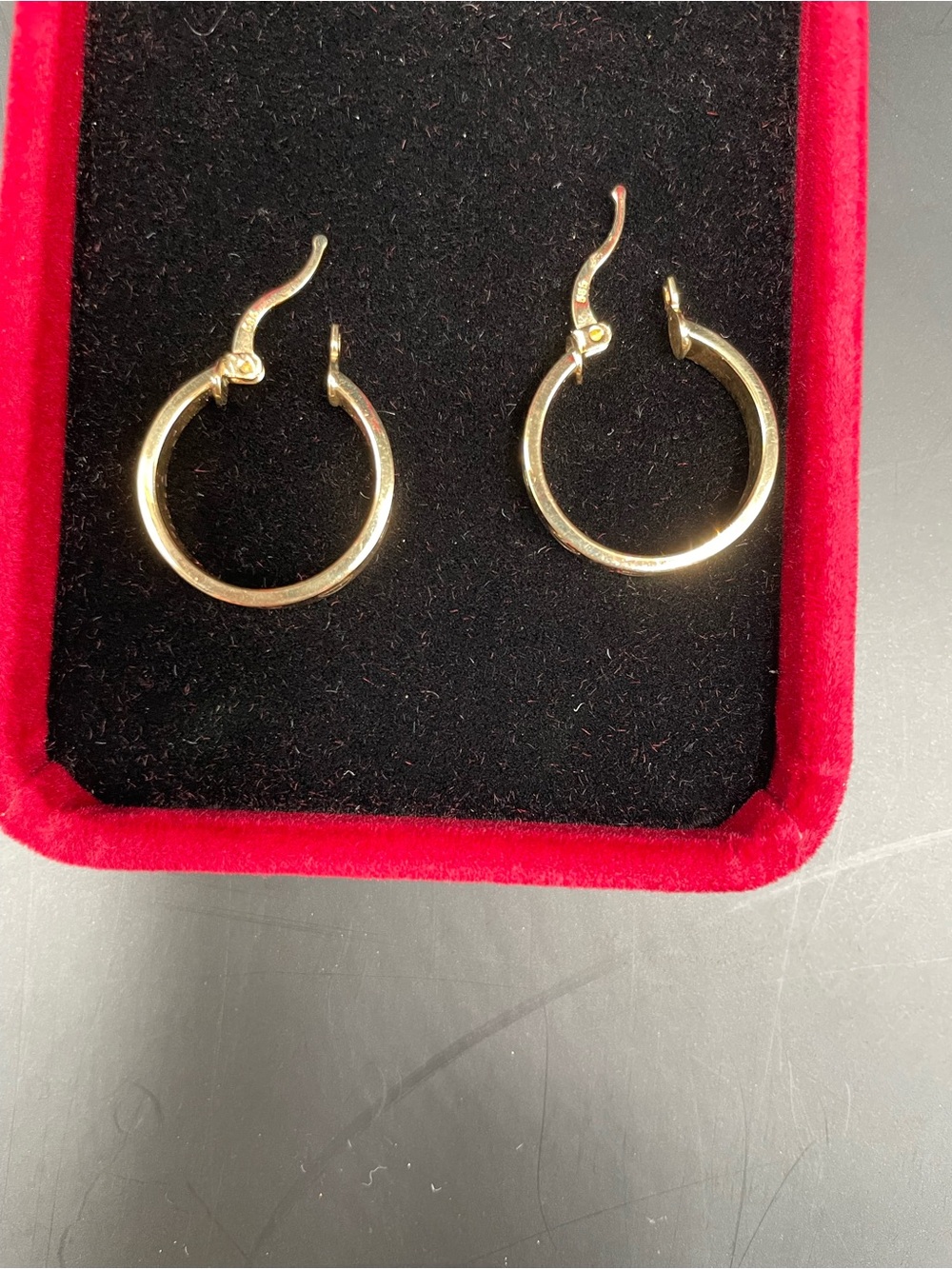 14k Real Gold Hoop Earrings - Classic Women's Jewelry